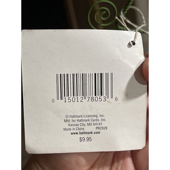 HALLMARK Christmas Tree Card/Photo Holder Display 3 Snowman Green Metal Wire 12" - Picture 11 of 13